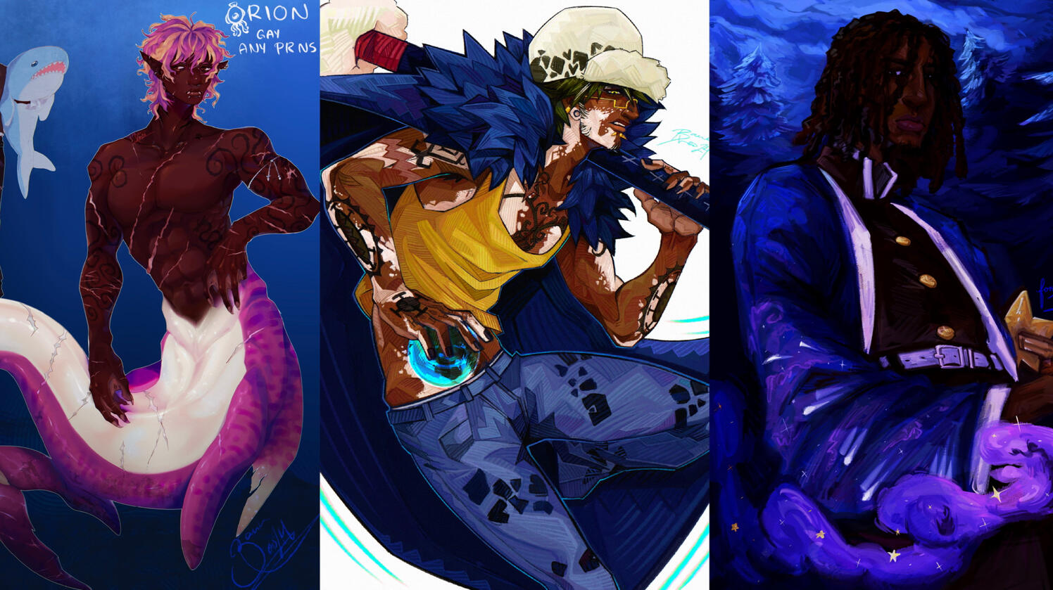 blue